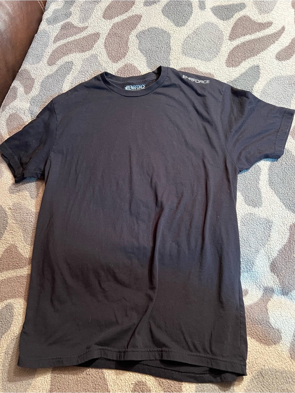 Black Crewneck Short Sleeve Tee - Men